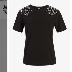 Express Jewel Embellished Crew Tee